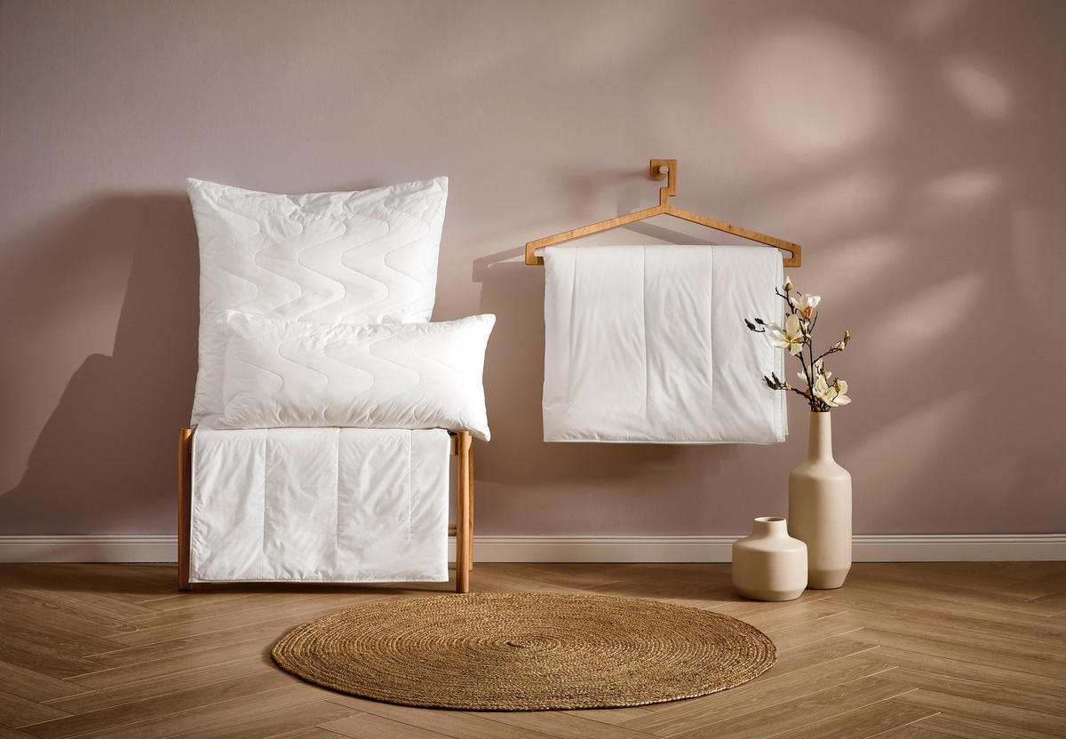 CELOROČNÍ PŘIKRÝVKA, 155/220 cm,  - bílá, Basics, textil (155/220cm) - Centa-Star