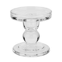 STOJAN NA SVIEČKU  sklo - číra, Basics, sklo (8,5/8,8cm) - Ambia Home