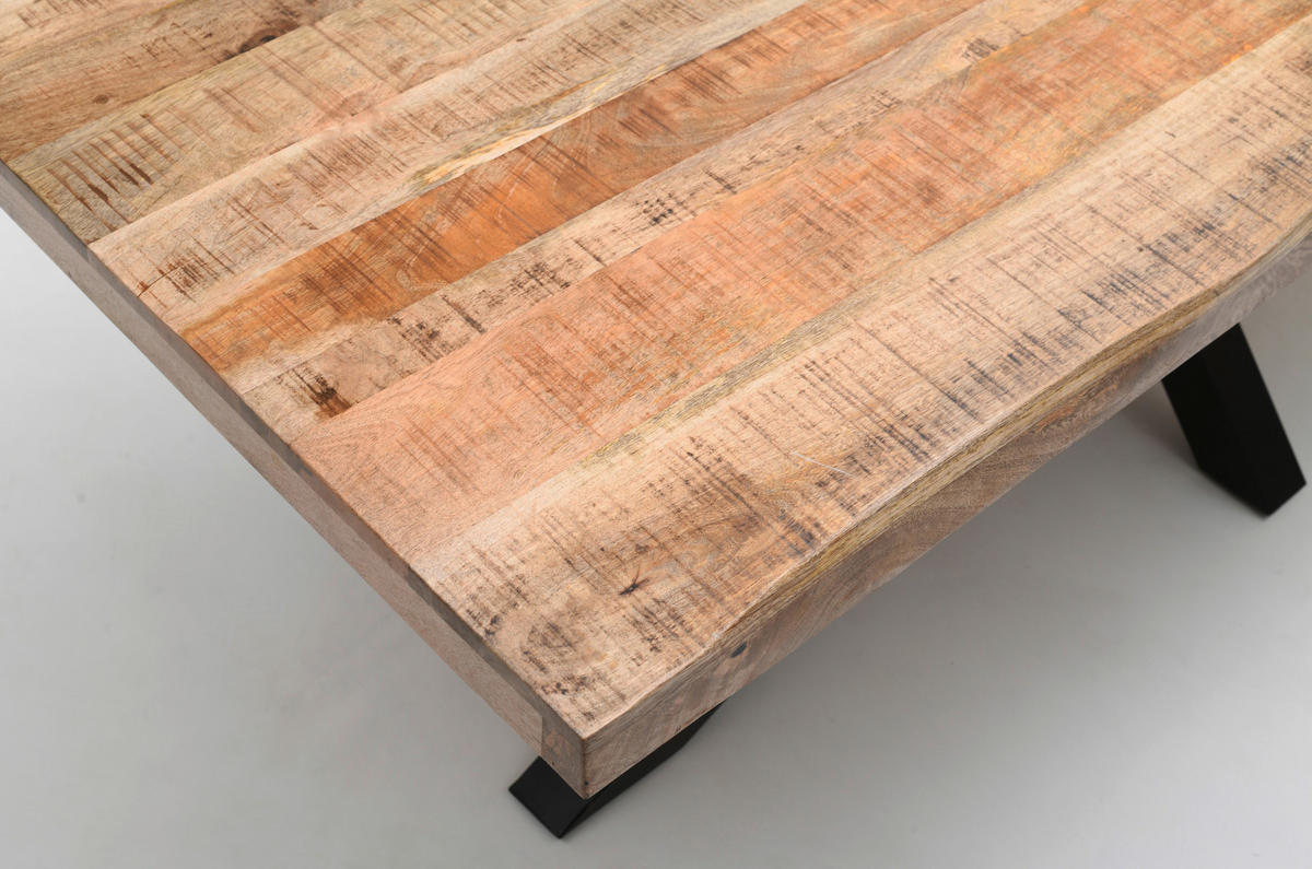 TISCHPLATTE Mangoholz Naturfarben  - Naturfarben, Design, Holz (180/90/5,5cm) - Landscape