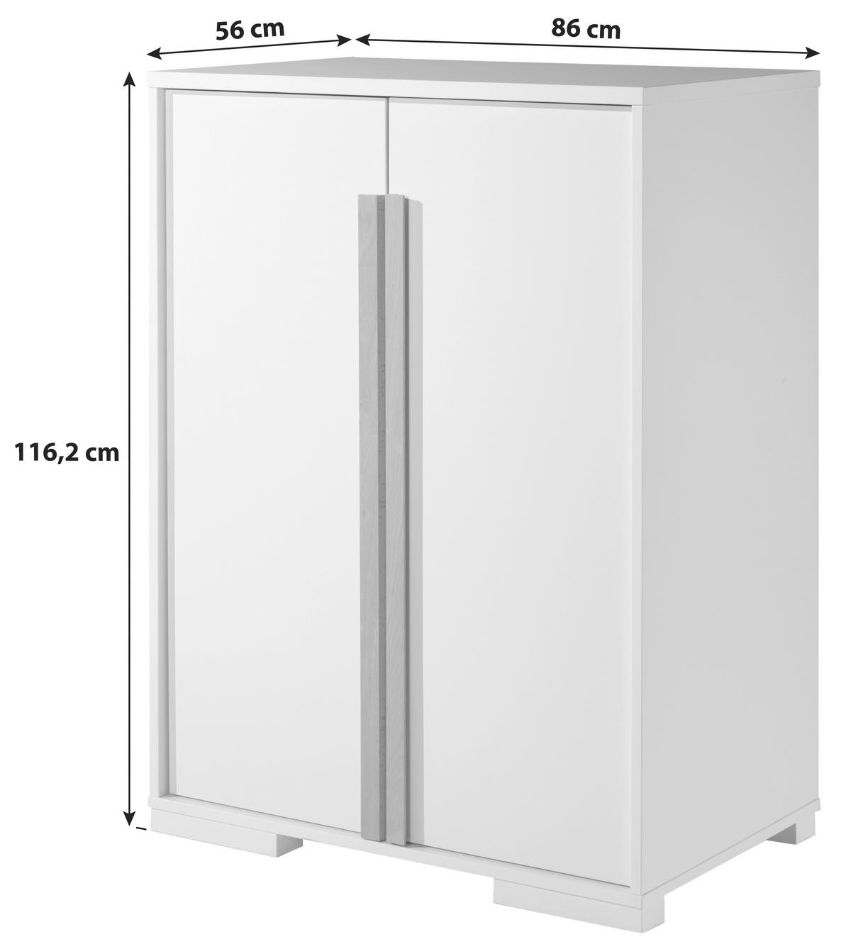  KINDERKLEIDERSCHRANK Anthrazit  - Anthrazit, MODERN, Holz/Holzwerkstoff (86/116,2/56cm) - MID.YOU