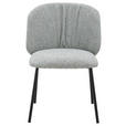 STUHL   Webstoff  Schwarz, Graugrün  - Schwarz/Graugrün, MODERN, Textil/Metall (48/79/59cm) - Carryhome