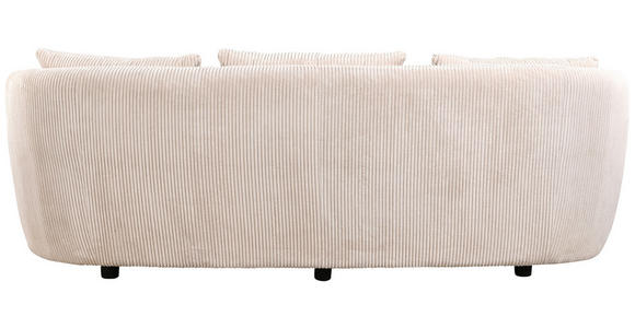 3-SITZER-SOFA in Struktur, Cord Naturfarben  - Schwarz/Naturfarben, Design, Kunststoff/Textil (217/72/95cm) - Carryhome