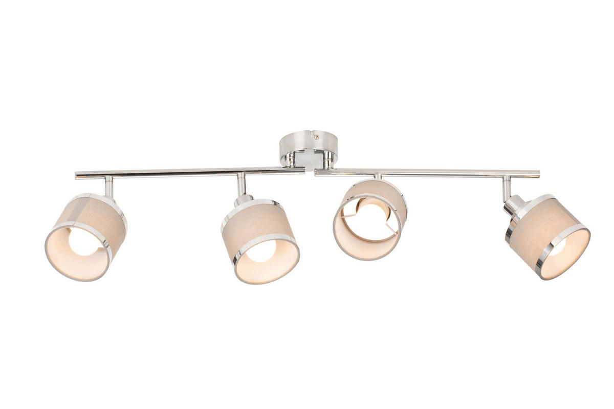 STRAHLER Anello 89,3/10/19,5 cm   - Chromfarben/Grau, Basics, Kunststoff/Textil (89,3/10/19,5cm) - Novel
