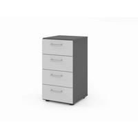 AKTENSCHRANK Graphitfarben, Grau  - Graphitfarben/Grau, Basics, Holzwerkstoff (40/74,8/41,7cm) - Venda