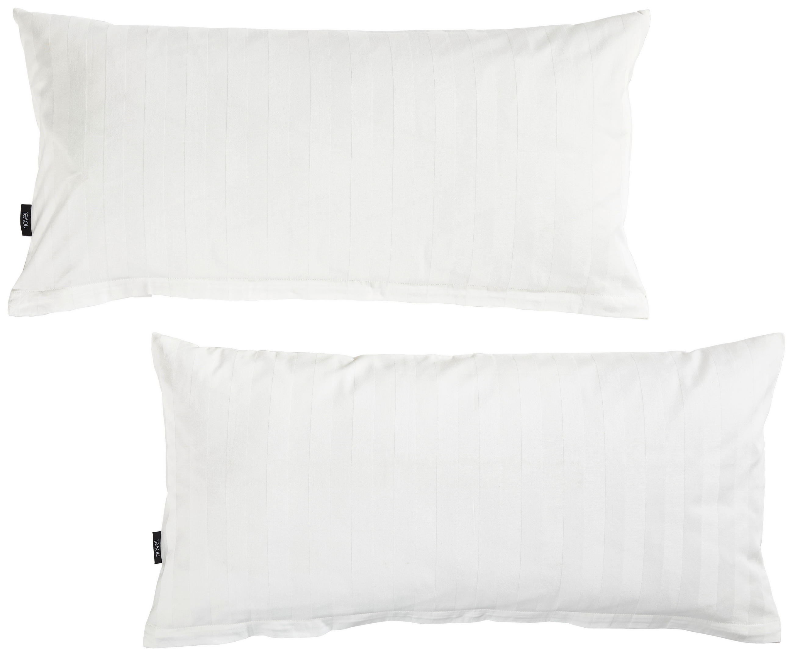 KISSENHÜLLEN-SET Dobby 40/80 cm  - Weiß, KONVENTIONELL, Textil (40/80cm) - Novel