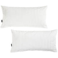 KISSENHÜLLEN-SET Dobby 40/80 cm  - Weiß, KONVENTIONELL, Textil (40/80cm) - Novel