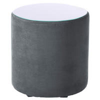 NACHTSCHRANK 48/48/48 cm  - Dunkelgrau/Anthrazit, Design, Glas/Kunststoff (48/48/48cm) - Hukla