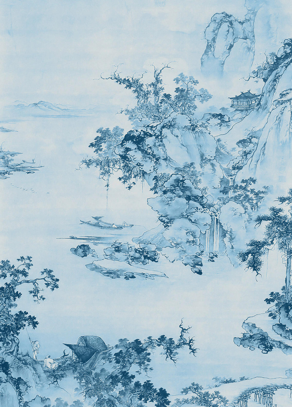 FOTOTAPETE  - Blau, Trend (200/280cm) - Xora