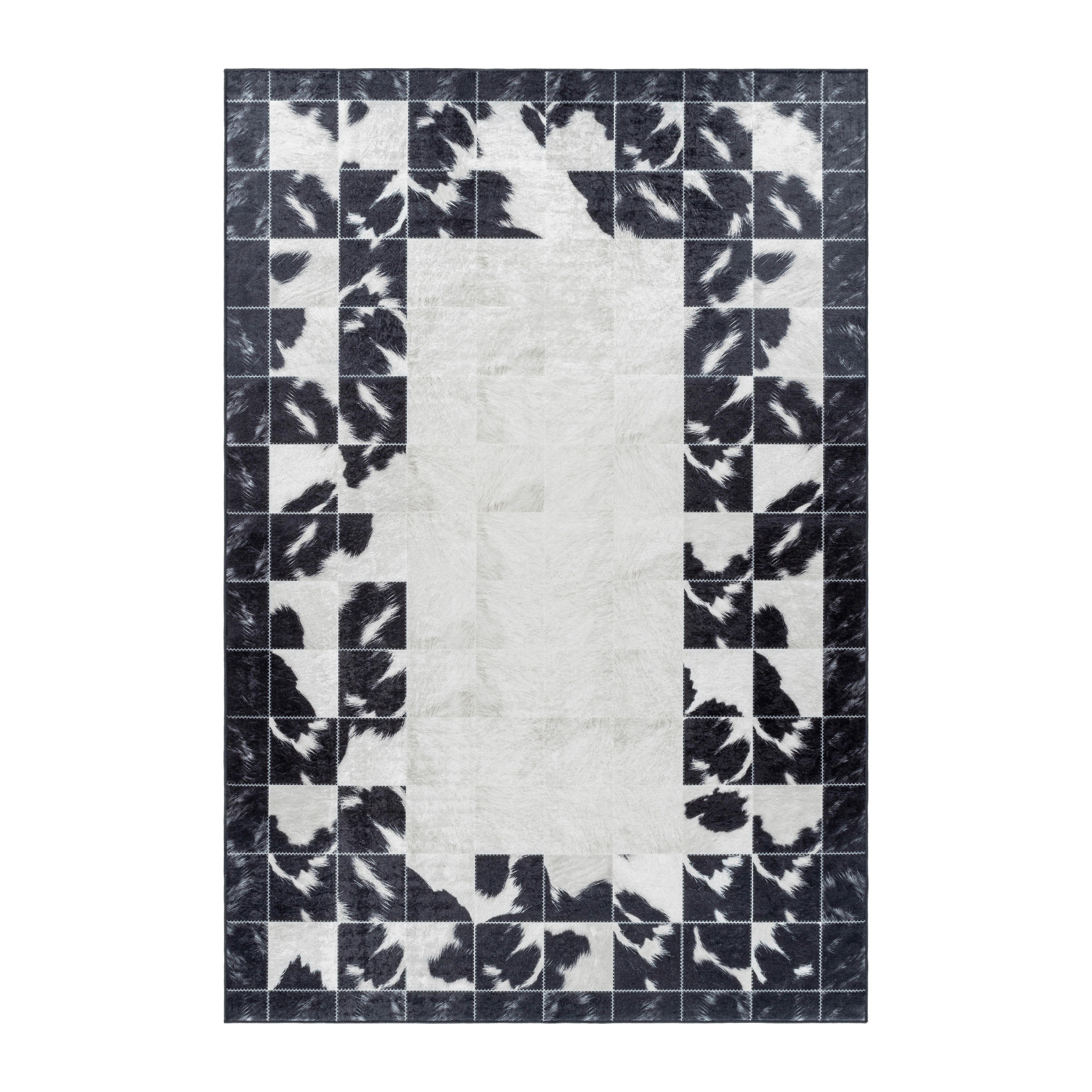 LÄUFER 80/250 cm Fiesta  - Creme/Schwarz, Design, Leder/Textil (80/250cm) - Novel