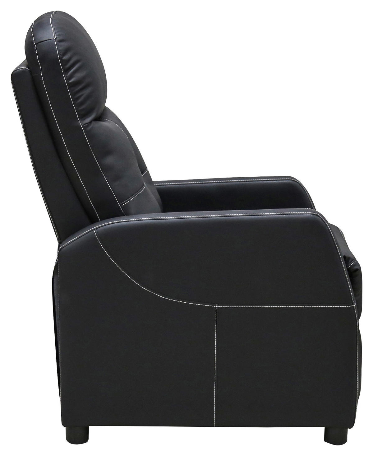 FOTELJA ZA GLEDANJE TELEVIZORA 65/80-105/90-154 cm , crna  - bela/crna, Osnovno, tekstil/plastika (65/80-105/90-154cm) - Ti'me