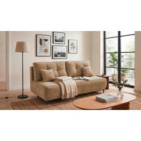 SCHLAFSOFA ELISA in Webstoff Braun  - Schwarz/Braun, MODERN, Kunststoff/Textil (215/96/106cm) - MID.YOU