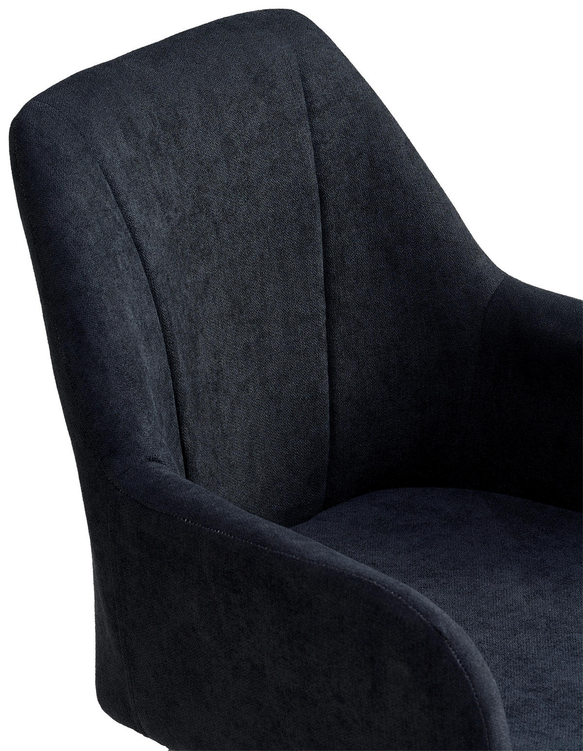 ARMLEHNSTUHL  in Eisen Webstoff  - Schwarz, LIFESTYLE, Textil/Metall (56/87/60cm) - MID.YOU