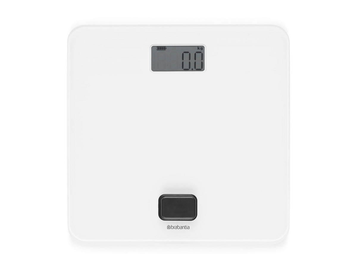 TELESNA VAGA  bela  - bela, Osnovno, staklo/metal (30/4.3cm) - Brabantia