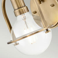 WANDLEUCHTE   - Messingfarben, KONVENTIONELL, Metall (23.3/15.8/18.9cm) - Elstead Lighting