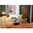 RELAXSESSEL in Leder Greige  - Greige/Schwarz, Design, Leder/Metall (76/108/86cm) - Dieter Knoll