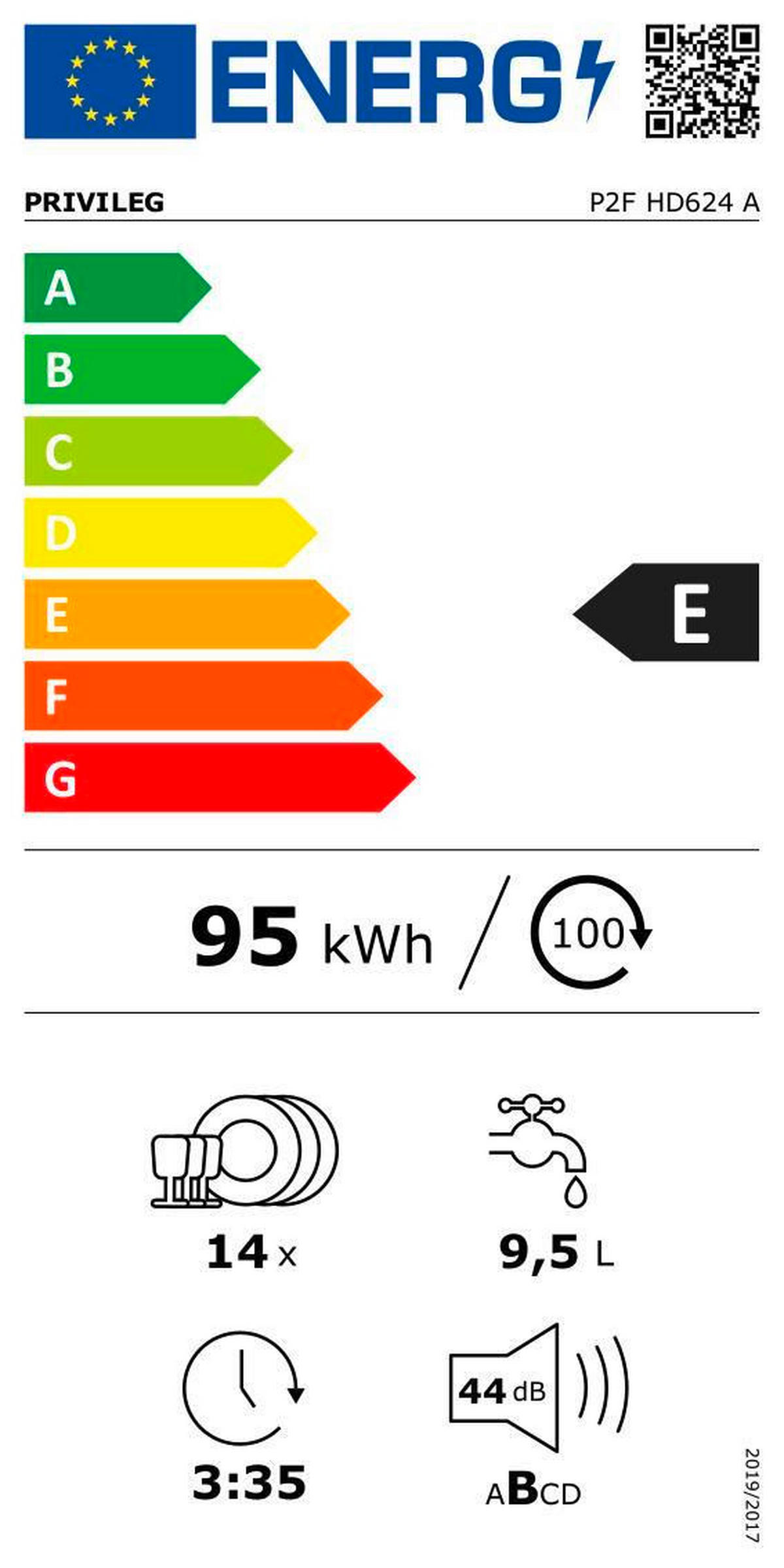 GESCHIRRSPÜLER P2F HD624 A  - Weiß, Basics, Kunststoff/Metall (60/85/59cm) - Privileg
