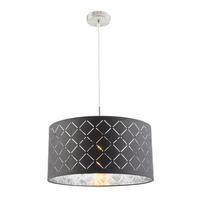 HÄNGELEUCHTE 40/140 cm  - Design, Textil/Metall (40/140cm) - Globo