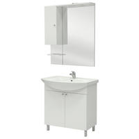 KUPATILO  bela  - bela, Konvencionalno, pločasti materijal (85/186/33-49cm) - Xora