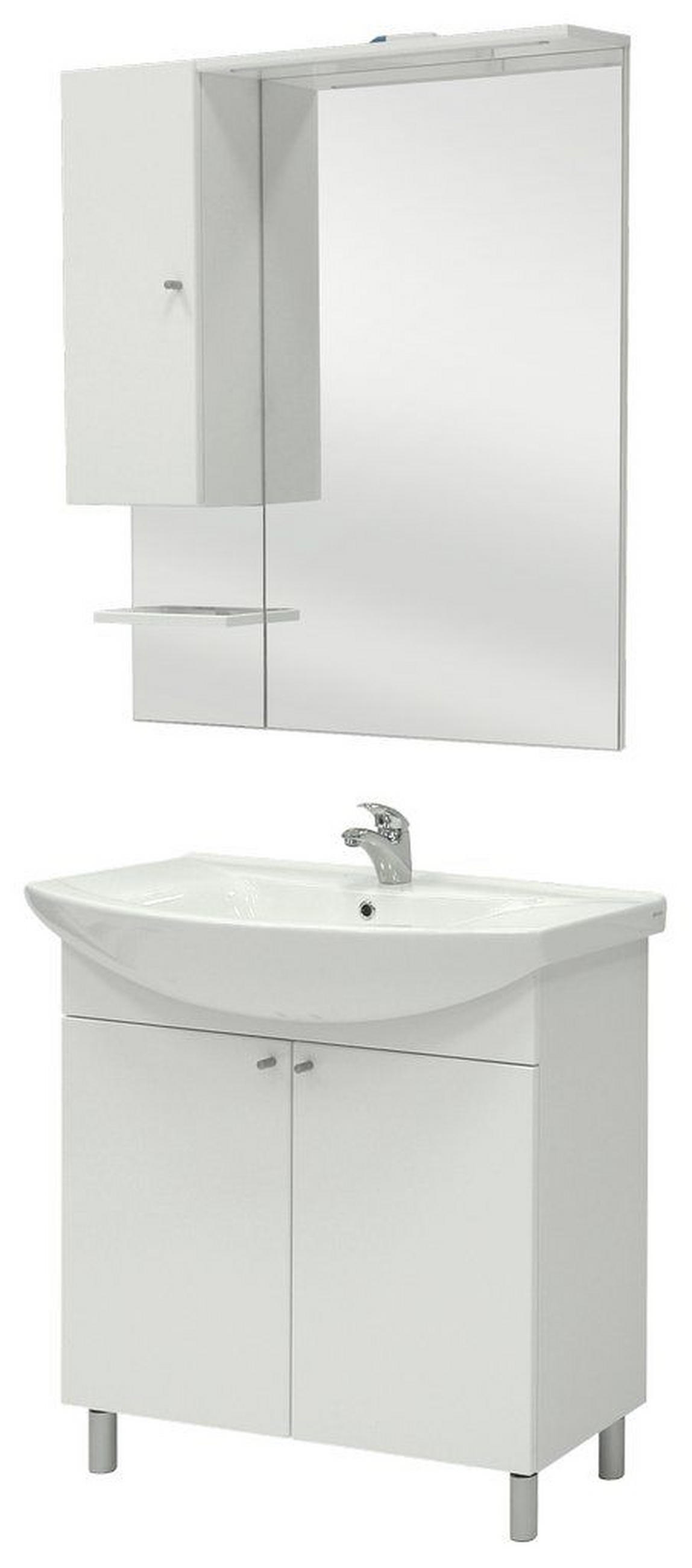 KUPATILO  bela  - bela, Konvencionalno, pločasti materijal (85/186/33-49cm) - Xora