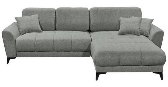 ECKSOFA in Webstoff Olivgrün  - Schwarz/Olivgrün, KONVENTIONELL, Kunststoff/Textil (281/189cm) - Carryhome