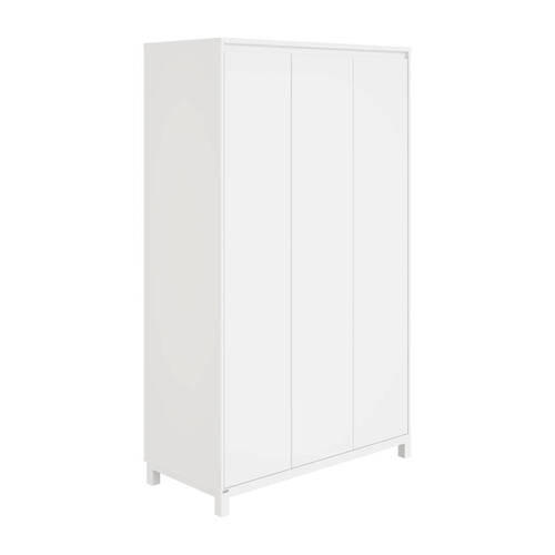 BABYKLEIDERSCHRANK Olli Weiß - Weiß, Basics, Holzwerkstoff (123,5/204,0/56,1cm) - Paidi