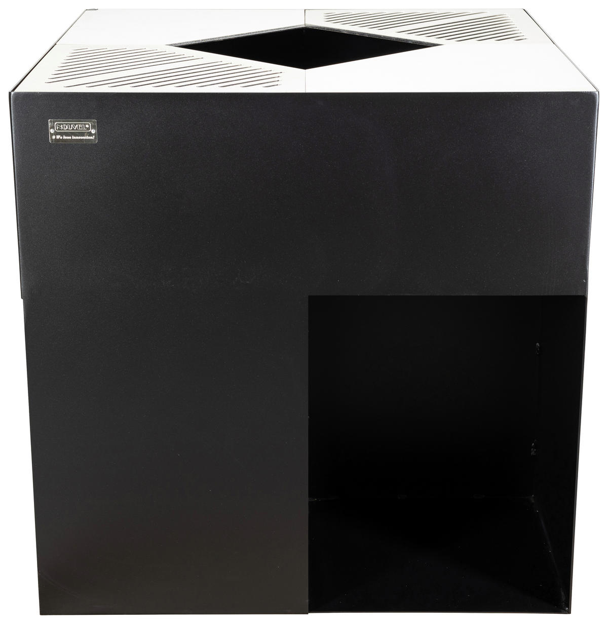 FEUERSTELLE  - Schwarz, Design, Metall (75/75/75cm) - Nouvel