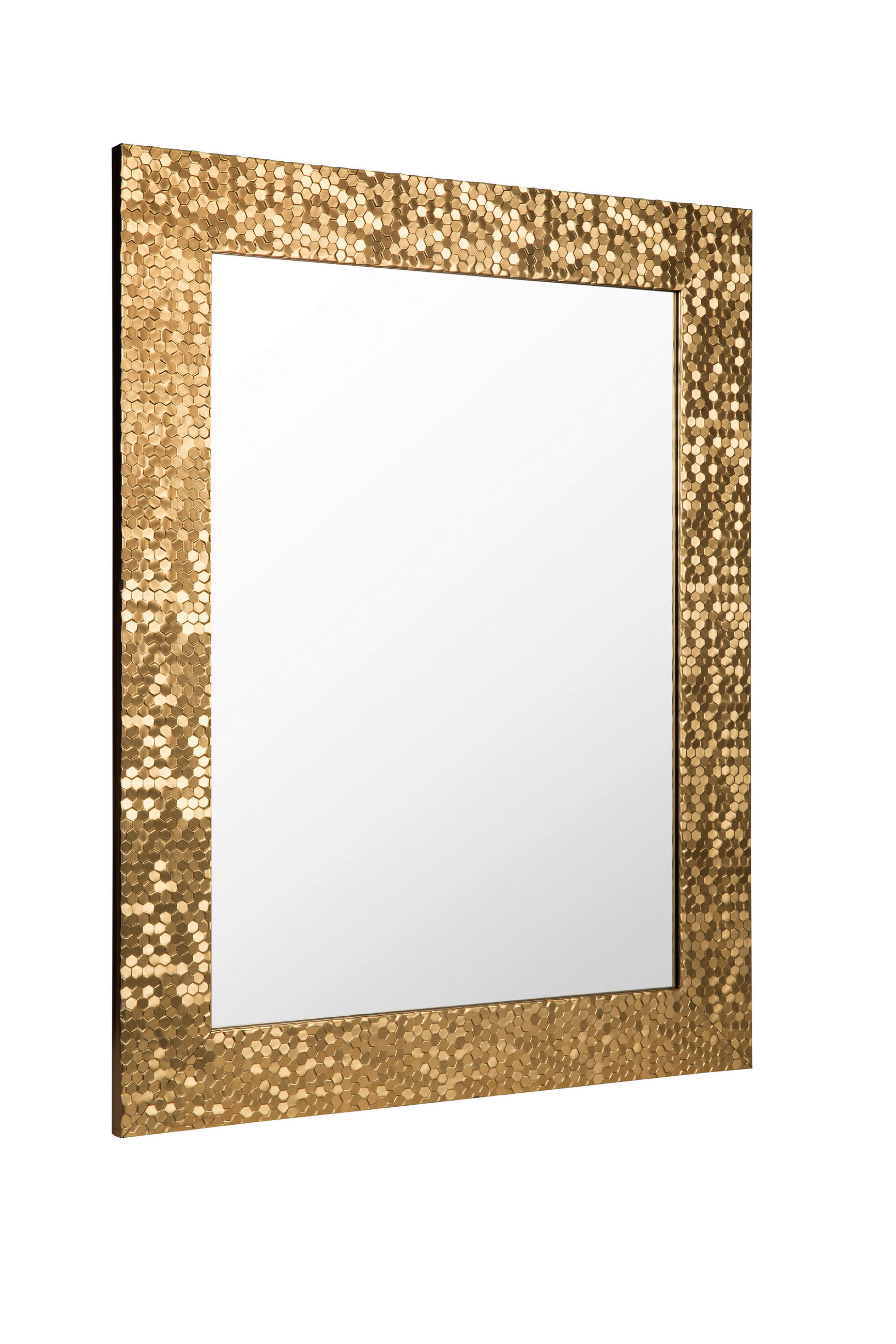 WANDSPIEGEL 55/70/2 cm in rechteckig - Goldfarben, LIFESTYLE, Glas/Kunststoff (55/70/2cm) - Carryhome