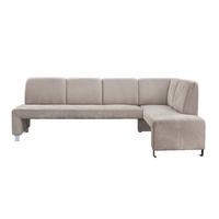 KLUPA KUTNA  boje pijeska  drvo, tekstil, drvni materijal      - srebrne boje/boje pijeska, Moderno, drvni materijal/drvo (243/158cm) - Livetastic