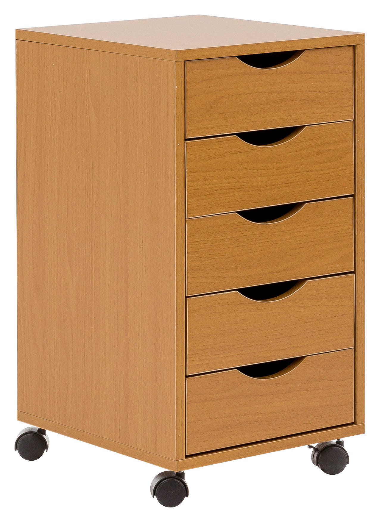 Rollcontainer Buche Dekor 33x68x38 Cm