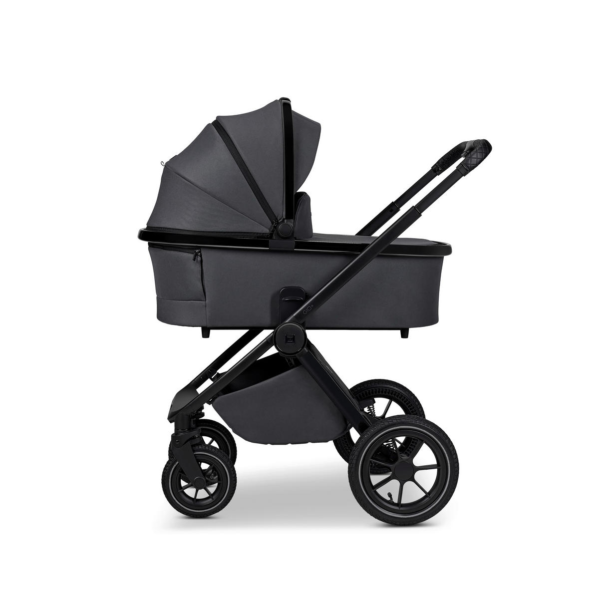 KOMBIKINDERWAGEN Gio+  - Anthrazit, Basics, Textil (103/60/125cm) - Moon Edition
