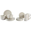 KOMBISERVICE Taupe Salerno 16-teilig 4 Personen  - Taupe, Trend, Keramik - Novel