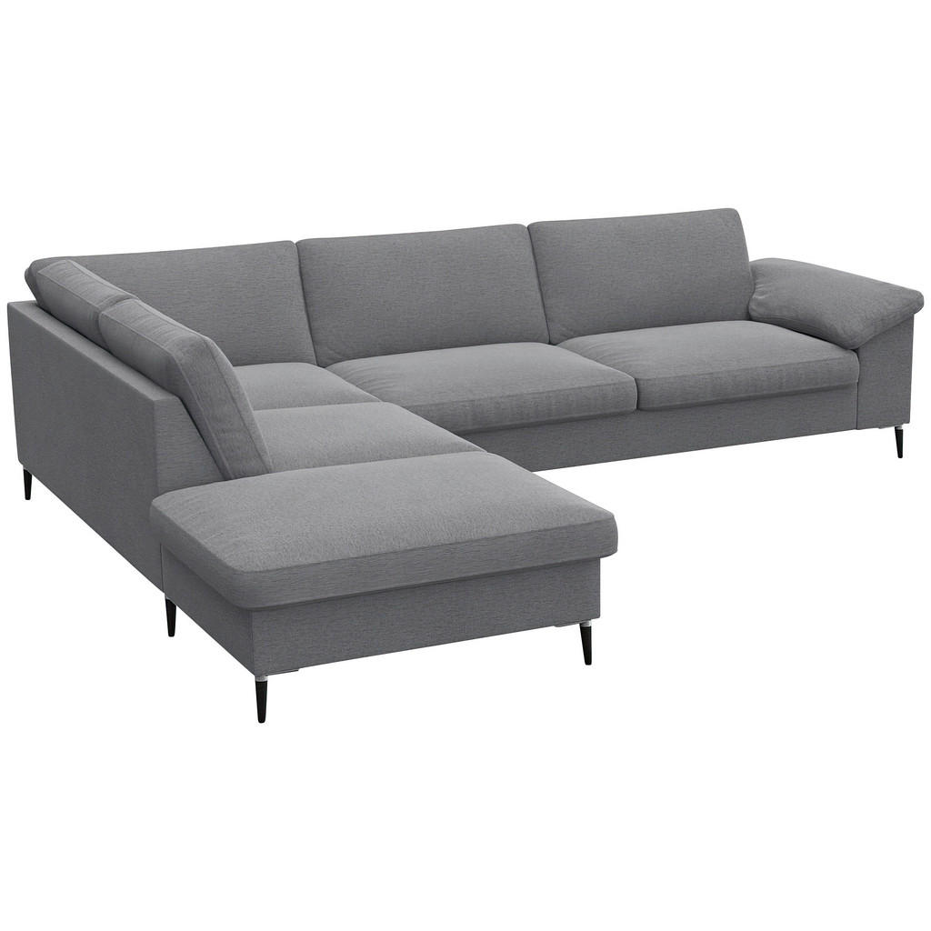 Thumbnail - Livetastic Ecksofa, Grau, Textil, 5-Sitzer, Füllung: Schaumstoff, Federn,Schaumstoff, Ottomane links, L-Form, 279x225 cm...