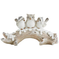 DEKOVOGEL - Weiss/Braun, Trend, Kunststoff - X-Mas