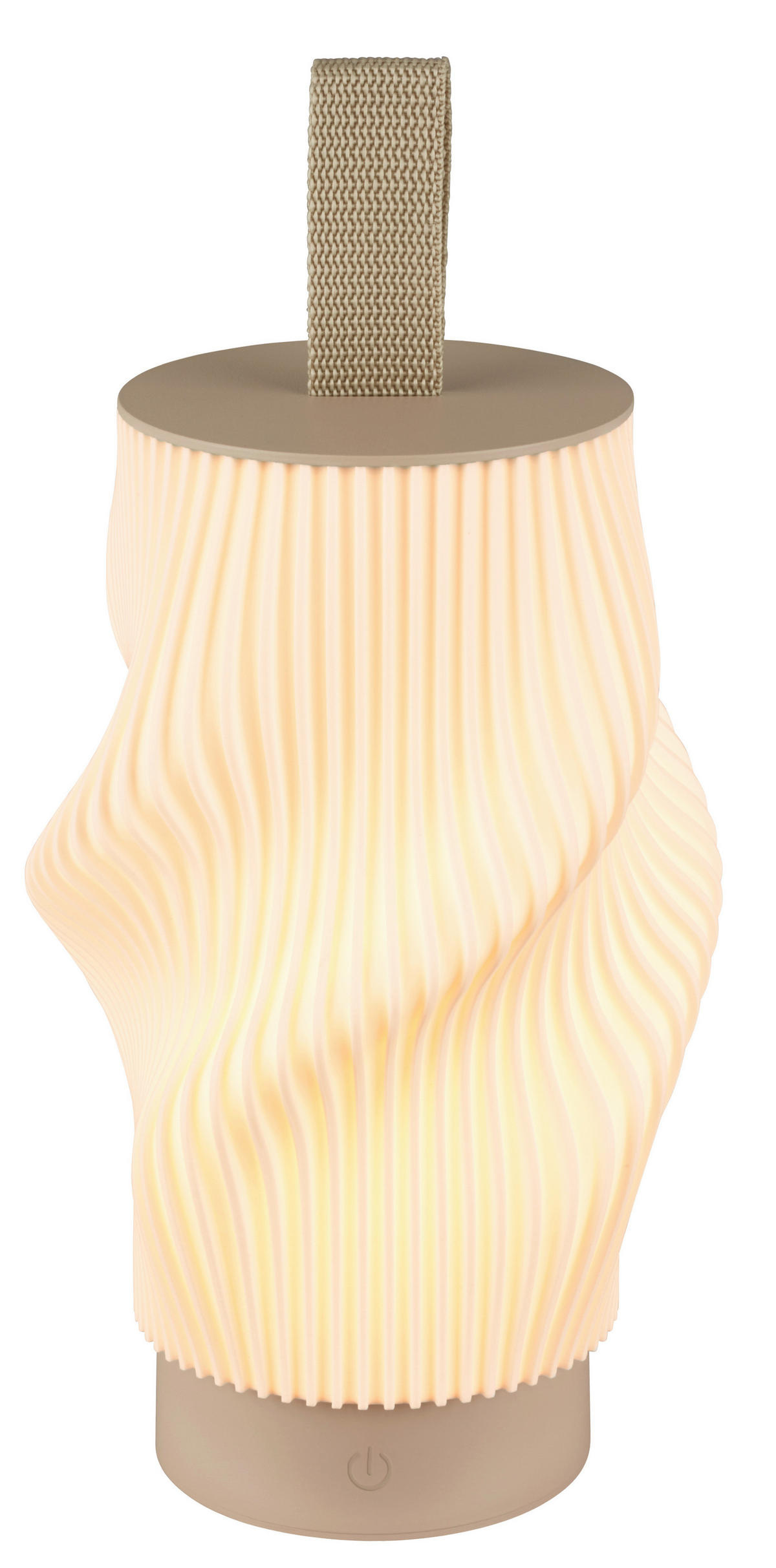 AKKU-TISCHLEUCHTE 14/28 cm  - Beige, Design, Kunststoff (14/28cm) - Briloner