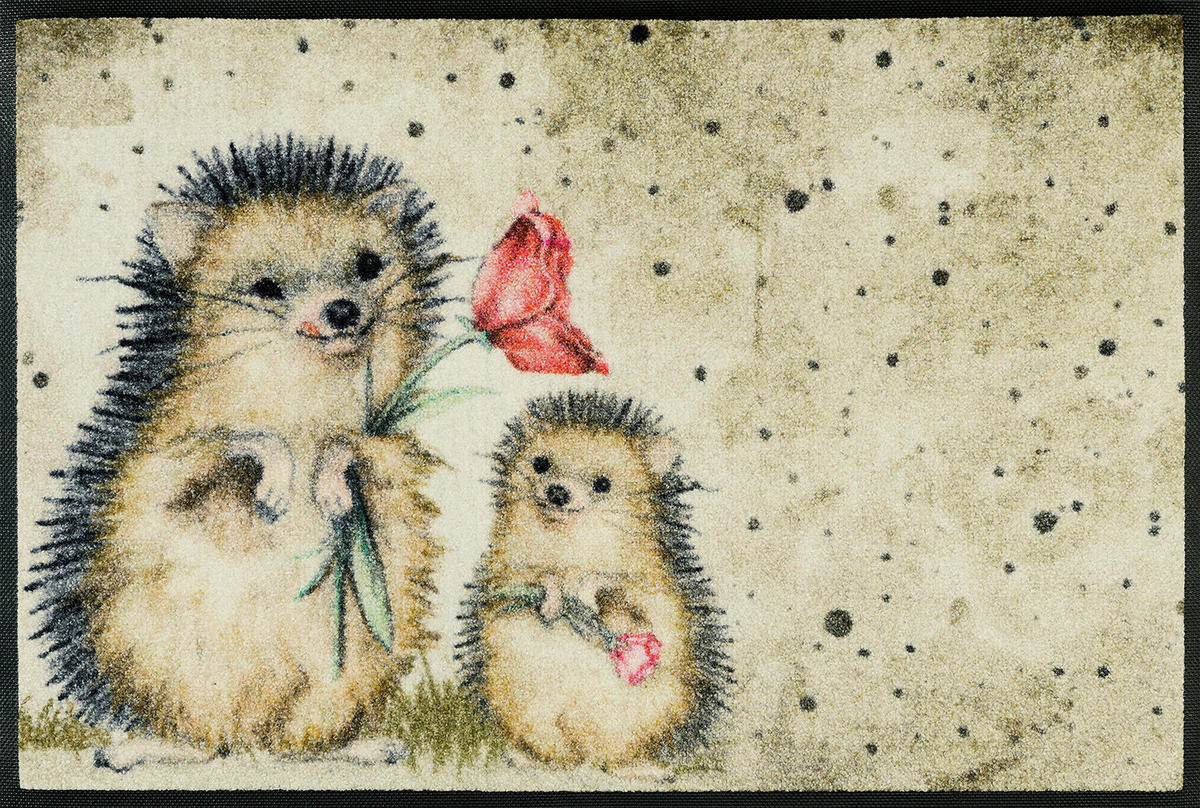 FUßMATTE 50/75 cm Spike  - Beige, KONVENTIONELL, Kunststoff/Textil (50/75cm) - wash+dry