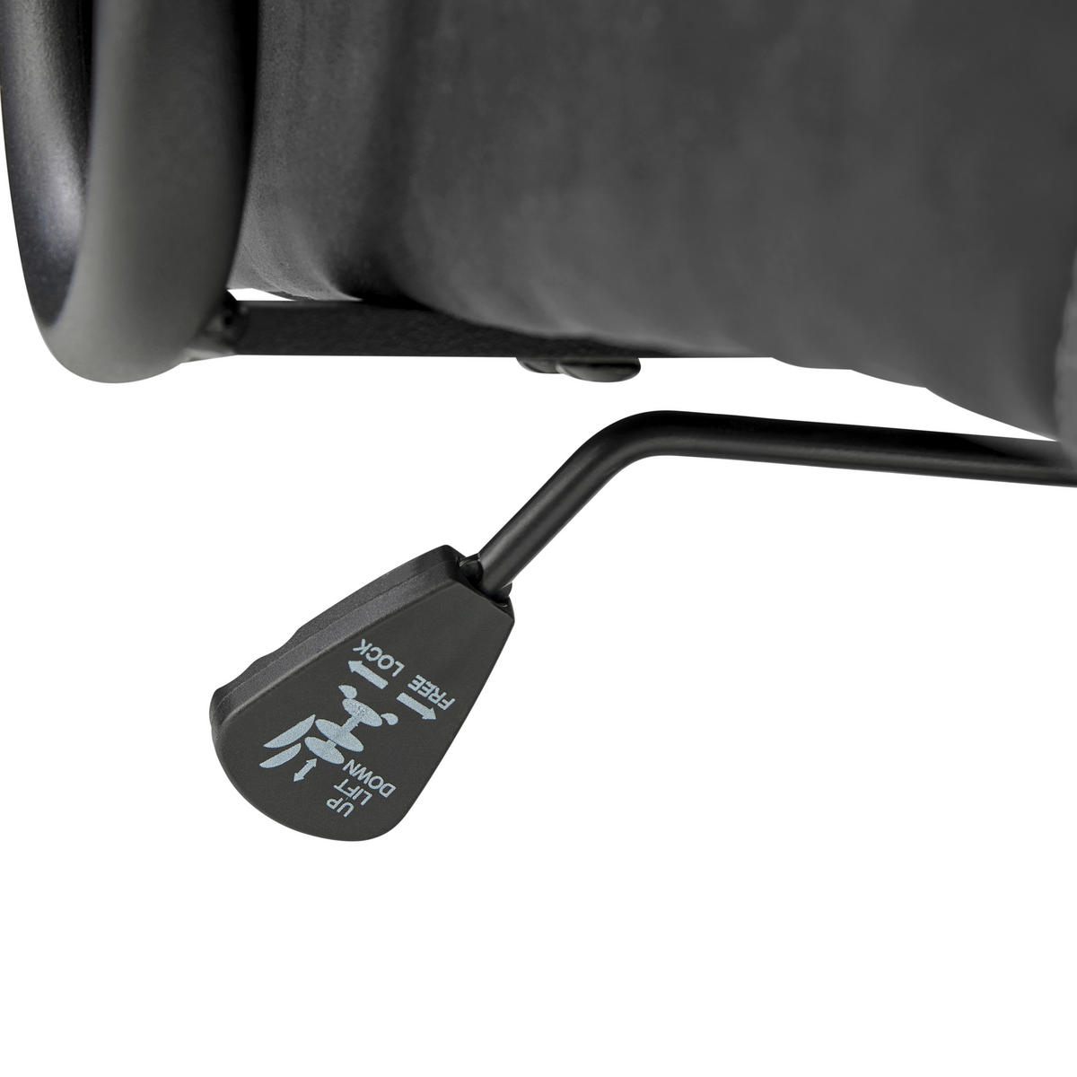 CHEFSESSEL Velours Schwarz  - Schwarz, MODERN, Kunststoff/Textil (84/120-128/85cm) - MID.YOU