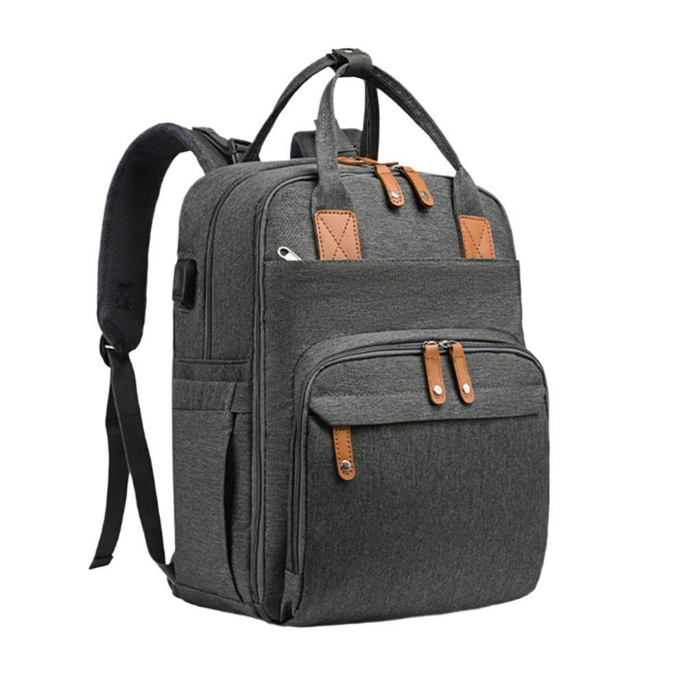WICKELRUCKSACK Stella Bag Deluxe  - Dunkelgrau, Basics, Textil (30/40/21cm)