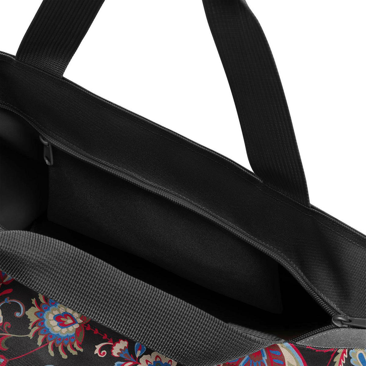 KABELKA SHOPPER hnedá, oranžová, červená, čierna - oranžová/hnedá, Basics, textil (51/30,5/26cm) - Reisenthel