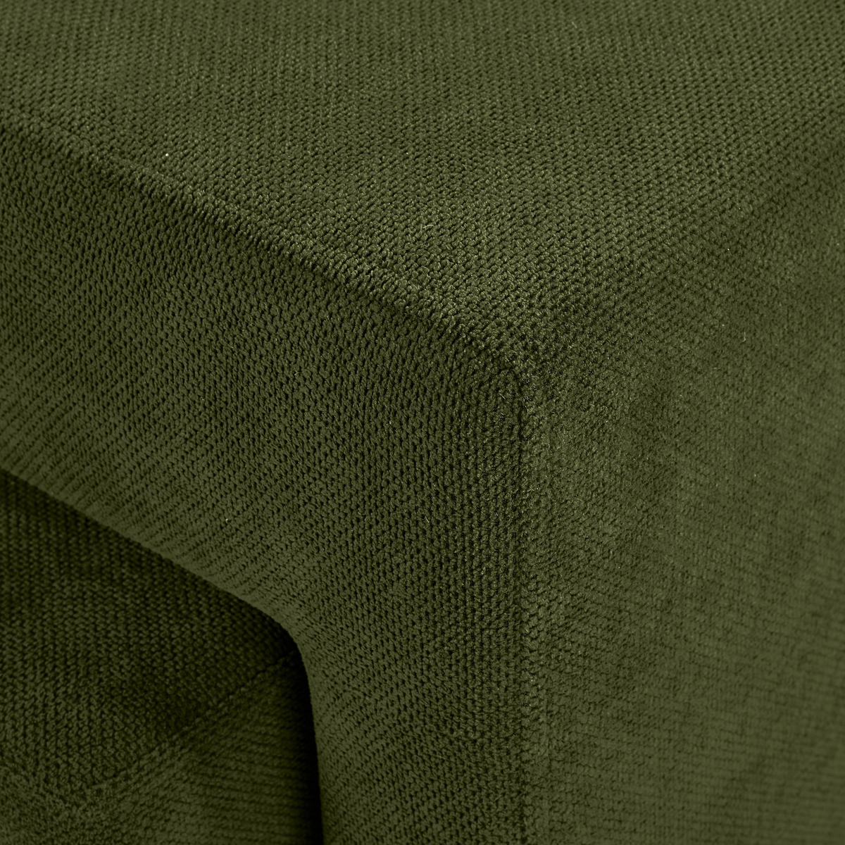 ECKSOFA Dunkelgrün Webstoff  - Dunkelgrün/Schwarz, KONVENTIONELL, Holz/Textil (283/244cm) - Carryhome