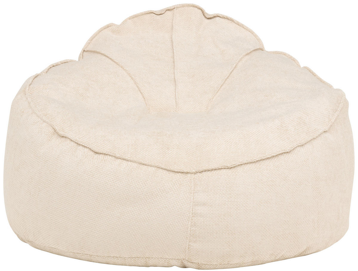 SITZSACK 350 l  - Creme, Design, Textil (125/79/125cm)