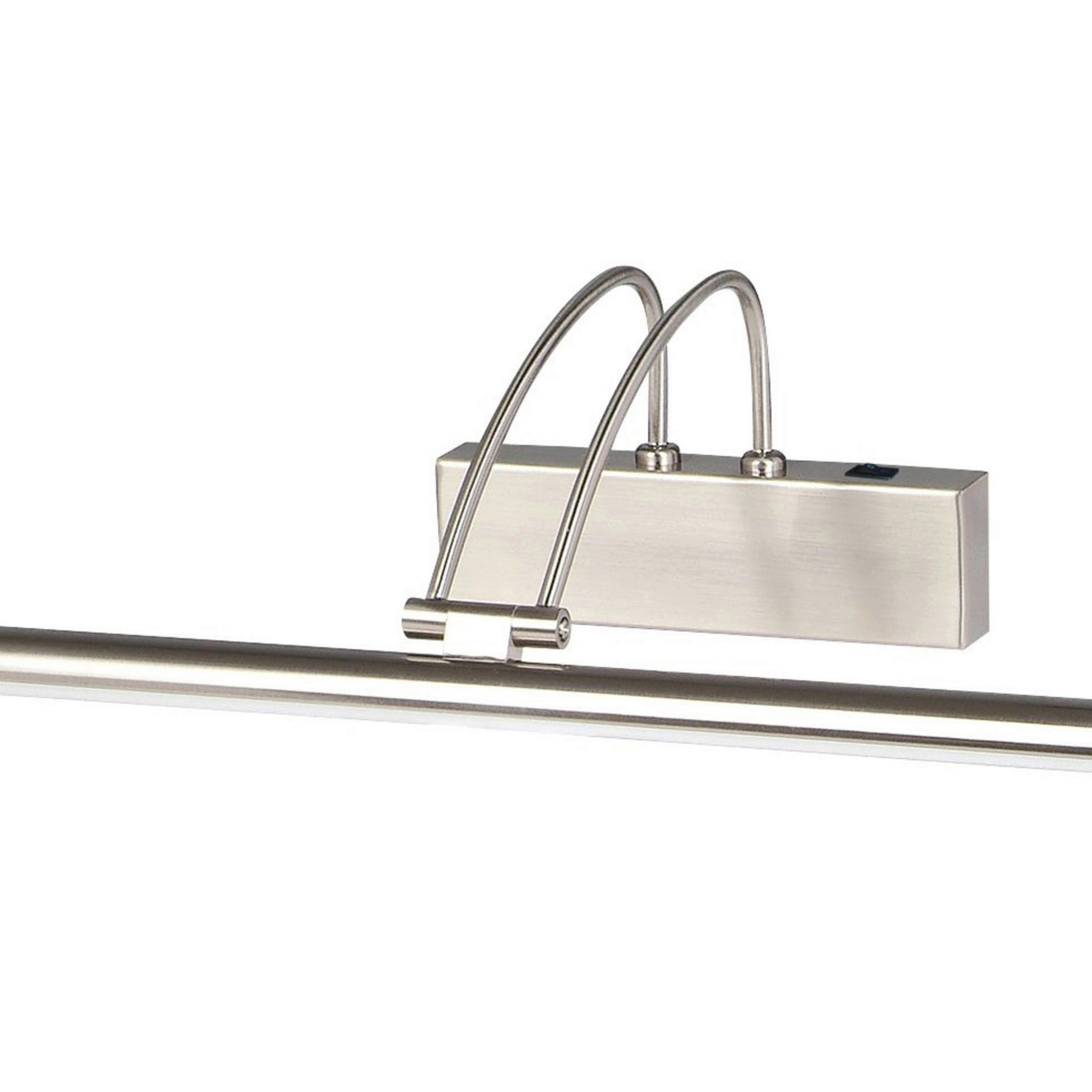 LED-BILDERLEUCHTE 68/12/20 cm   - Silberfarben, KONVENTIONELL, Kunststoff/Metall (68/12/20cm)