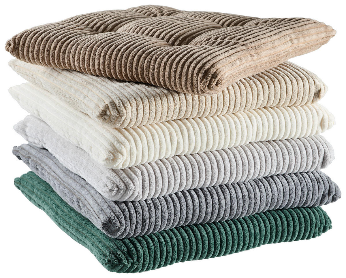 SITZKISSEN 40/40 cm  - Taupe, Basics, Textil (40/40cm) - Novel