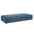 SCHLAFSOFA Chenille Petrol - Chromfarben/Petrol, Design, Textil/Metall (212/84/100cm)