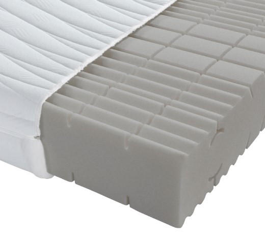 KOMFORTSCHAUMMATRATZE 180/200 cm Höhe ca. 18 cm  - Weiß, Basics, Textil (180/200cm) - Sleeptex