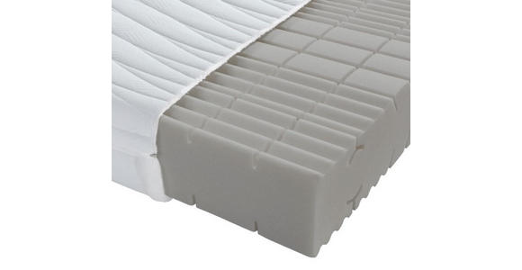KOMFORTSCHAUMMATRATZE 160/200 cm  - Weiß, Basics, Textil (160/200cm) - Sleeptex