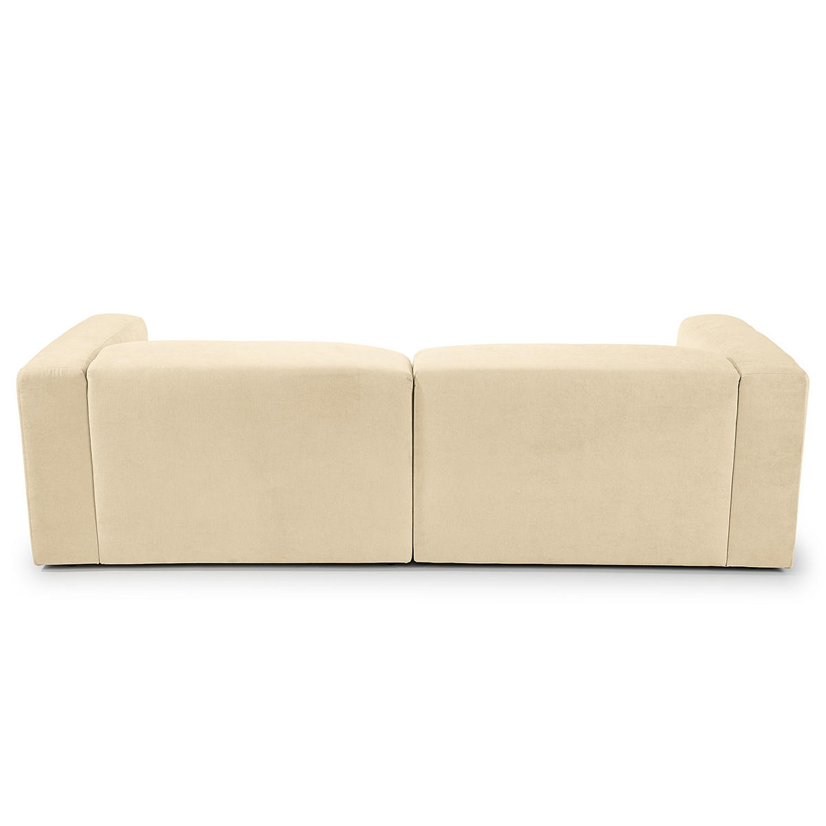 ECKSOFA in Struktur Beige  - Beige, Modern, Textil (255/72/160cm) - Trendmanufaktur