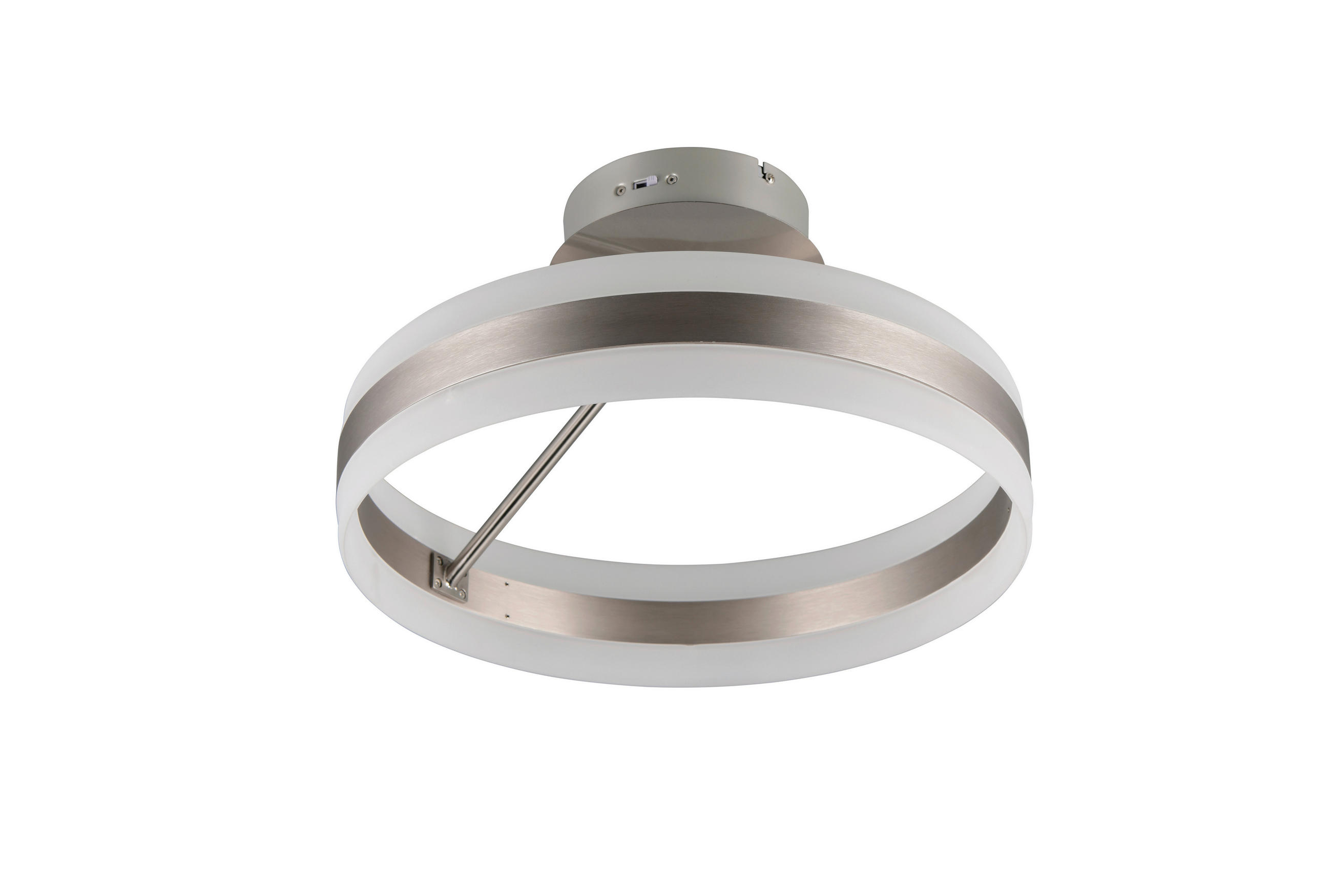 LED-TAKLAMPA DIOS 40/24 cm  - vit/nickelfärgad, Design, metall/plast (40/24cm) - Trio Leuchten
