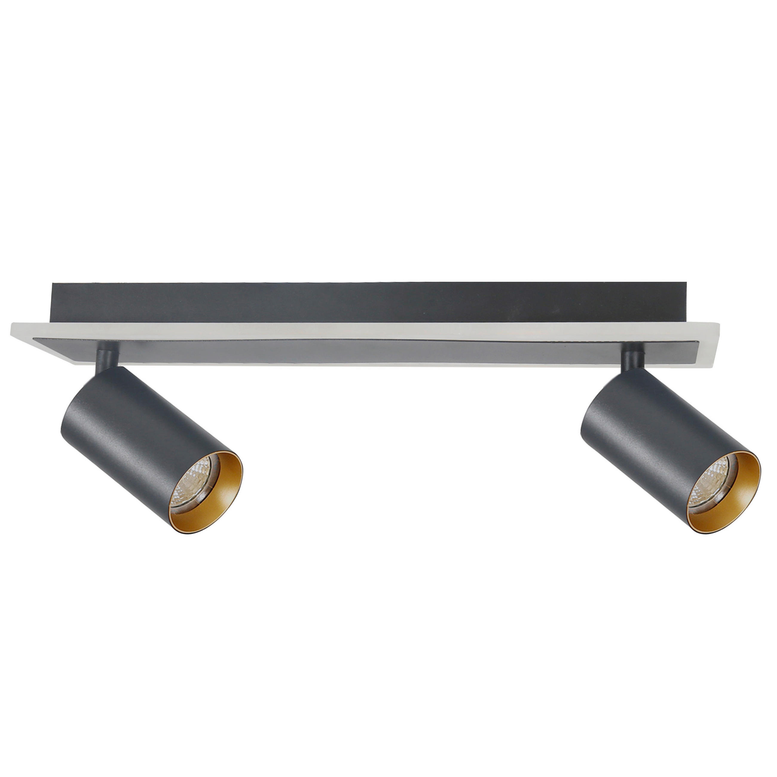LED-DECKENSTRAHLER Parma  14/40/8 cm  - Schwarz, Design, Metall (14/40/8cm)