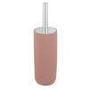 WC-BÜRSTENGARNITUR - Chromfarben/Altrosa, Basics, Kunststoff (10/36,5/10cm) - Wenko