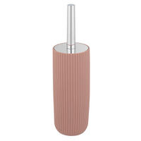 WC-BÜRSTENGARNITUR - Chromfarben/Altrosa, Basics, Kunststoff (10/36,5/10cm) - Wenko
